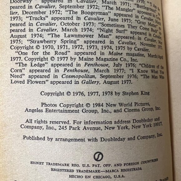 Night Shift- Paperback Book By Stephen King - Picture 5 of 5